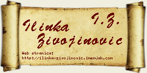 Ilinka Živojinović vizit kartica